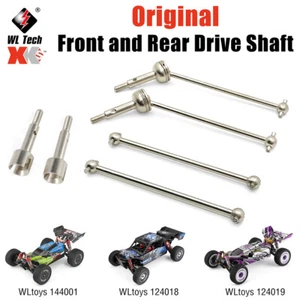 4PCS Metal Front & Rear CVD Drive Shaft for WLtoys 144001 124018 124019 RC Car - Picture 1 of 10