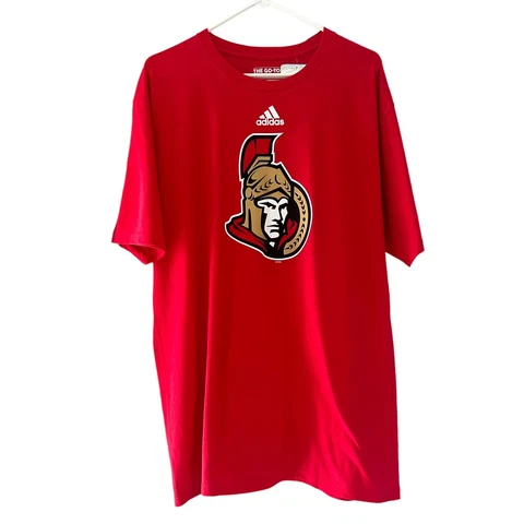 Adidas Men's NHL Ottawa Senators Go-To Tee Red New NWT Size XL Cover