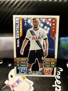 💥MATCH ATTAX & EXTRA 2015/16 CARD TOTTENHAM HOTSPUR NABIL BENTALEB #301 - Picture 1 of 1
