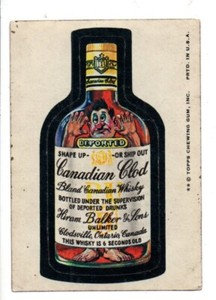 1974 Wacky Packages Series 8    CANADIAN CLOD   Tan Back