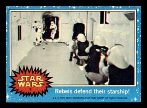 1977 Topps Star Wars #9 Rebels Defend Their Starship! VG *e1