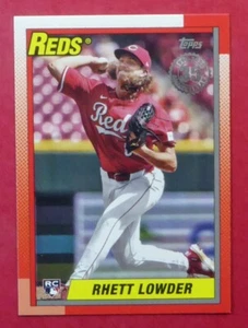 2025 Topps Series 1 - Rhett Lowder RC 35th Anniversary #T90-91 (Reds) - Picture 1 of 2