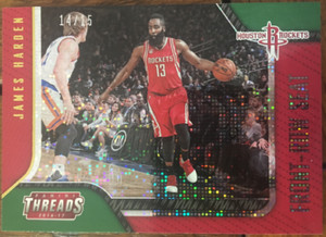 2016-17 Panini Threads Front-Row Seat Century Proof Dazzle Green James Harden/15