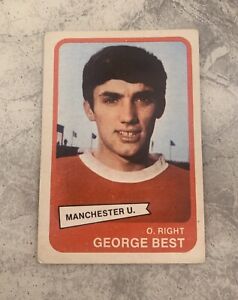 1968 A&BC Football Soccer GEORGE BEST no.44 Yellow Back Manchester United ~ RARE
