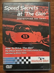 SPEED SECRETS AT THE GLEN DVD Race Car Driver Instruction Watkins Glen Speedway - Picture 1 of 2