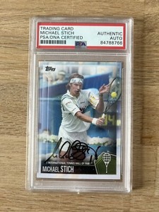 TOPPS International TENNIS Hall of Fame CAR MICHAEL STITCH #2