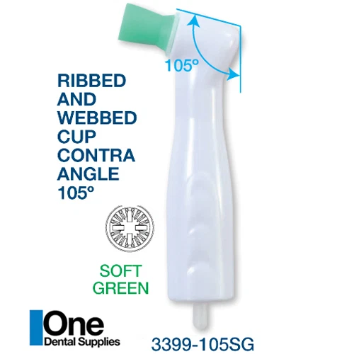 Ángulos profilatorios dentales desechables suaves 105° - sin látex 500 piezas Foto 1 de 1