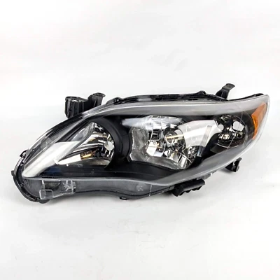 Conjunto de faros negros del lado del conductor 10-13 Toyota Corolla LH HRA15PP2Y2 09 Foto 1 de 4