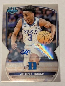 Jeremy Roach 2023 Bowman University Autograph Duke Baylor - Picture 1 of 3
