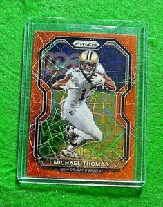 MICHAEL THOMAS ORANGE LAZER PRIZM CARD NEW ORLEANS SAINTS 2020 PANINI PRIZM 