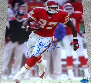 KC KANSAS CITY CHIEFS LARRY JOHNSON 27 AUTOGRAPHED SIGNED 8x10 PHOTO ESP HOLO - Picture 1 of 5