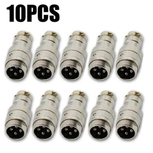 10 PZ 4 Pin Ham & CB Radio MIC Connettore Microfono Spina Maschio Tipo Saldato NUOVO~ - Foto 1 di 7