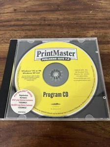 Printmaster Desktop Publishing Art Suite 7.0 Complete Software CD ROM Windows 95 - Picture 1 of 2