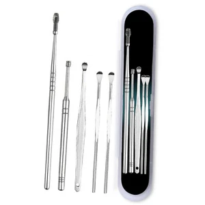 Ear Wax and Ear Cleaning Tool Set w/ Portable Travel Case (5-Piece) - Picture 1 of 8