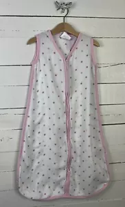 ADEN + ANAIS Sz M 6-12m Sleep Sack Wearable Blanket Muslin Polka Dot Pink - Picture 1 of 5
