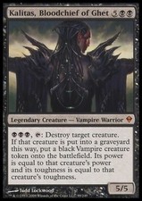 1x KALITAS, BLOODCHIEF OF GHET - Vampire - Zendikar - MTG - Magic the Gathering