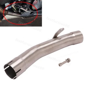 Delete Catalyst For kawasaki ZX6R 636 09-23 Motorcycles Exhaust Muffler Mid Pipe - Picture 1 of 6