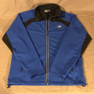 NEW BALANCE Men’s Lightweight Jacket Blue Size Medium Poly/Spandex Blend 130893 - Image 1 of 4