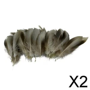 2x 50pcs Wild Duck Feather DIY Craft Accessories Home Decor 8-12cm - Picture 1 of 9