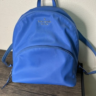KATE SPADE Karissa Nylon Mochila Cartera Azul Aciano 4027 Foto 1 de 4