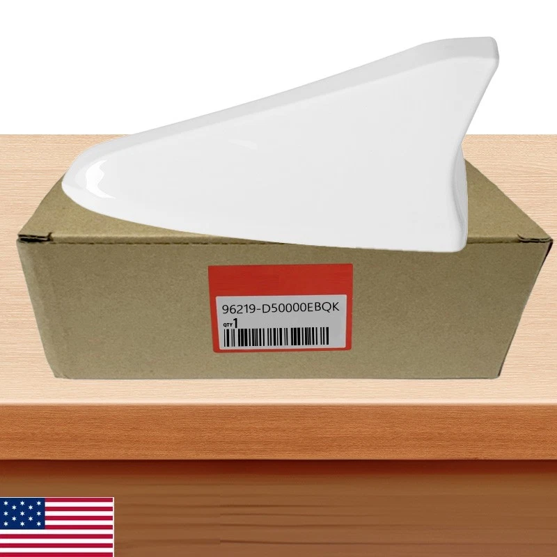 Cubierta aérea blanca para antena aleta de tiburón EB código ébano Kia Forte 2011 2012-2016 Foto 1 de 4