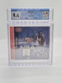 NBA 2K1 CGC 9.4 A++ Dreamcast Allen Iverson Sealed Graded Not WATA PSA VGA