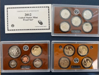 2012 America the Beautiful Quarter Clad Proof Set U.S. Mint OGP COA. (23) - Image 1 of 4