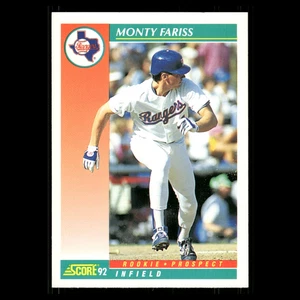 Tarjeta de béisbol Monty Fariss #772 1992 Score Texas Rangers MLB - Imagen 1 de 3