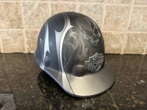 Harley Davidson Skulls Half Helmet Size Medium Sz. 54-65 cm - Picture 1 of 9