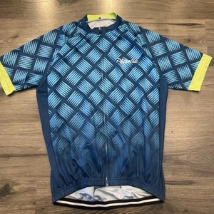 Phtxolue Maglia Ciclismo Uomo Blu Verde XL - Foto 1 di 5