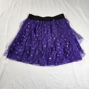 Layered Sequin Tulle Skirt Purple Youth Girls Size XL - 14/16 - Holiday Editions - Picture 1 of 7