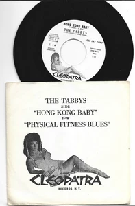 R&B ROCKER bw NOVELTY 45 w PIC SLEEVE - TABBYS - HONG KONG BABY- HEAR- CLEOPATRA - Picture 1 of 2