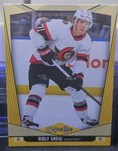 24-25 O-Pee-Chee Ridly Greig 🌈🌈🌈 Yellow Border Variant - Picture 1 of 2