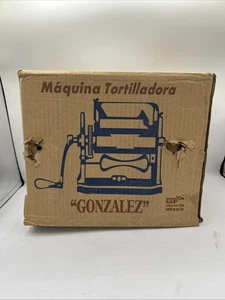 Manual Corn Tortilla Maker- GONZALEZ Maquina Tortilladora Aluminum *See Descript - Picture 1 of 8