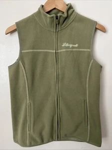 J2 life is good fleece vest womens small spring green soft warm Embroidered - Picture 1 of 10