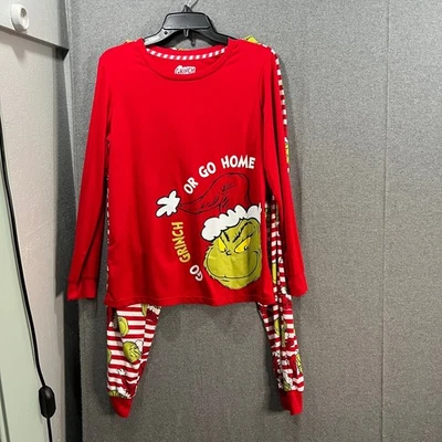 Dr. Seuss Grinch Matching Family Pajama Set of 4 (Men M Women S Kids 3T Baby 18M - Image 1 of 4