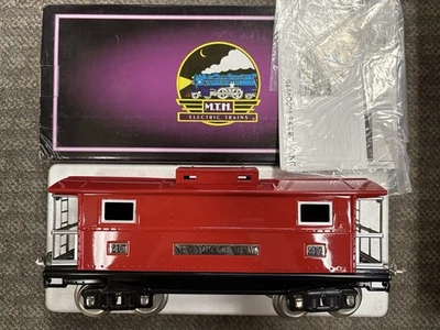 + MTH Standard Tinplate 200 Series No. 217 Red w/ Nickel Caboose 10-1054 *H - Image 1 of 4