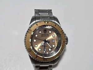 Invicta Men Reserve 52mm Hydromax Swiss GMT Stainless Rose Gold DIAL Watch READ - Picture 1 of 14