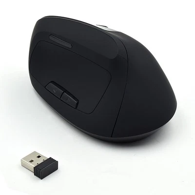 Ewent EW3158 Wireless Vertical Mouse Rechargeable, Ergonomic, Optical 800/1200/1 - Image 1 of 4