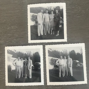 (3) 1953 Foto di famiglia casa auto prato - Foto 1 di 2