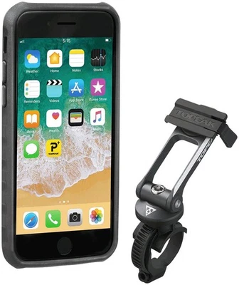 Topeak RideCase Bike Phone Mount for iPhone SE (2nd Gen) & 8/7 - Carbon Fiber & - Image 1 of 4