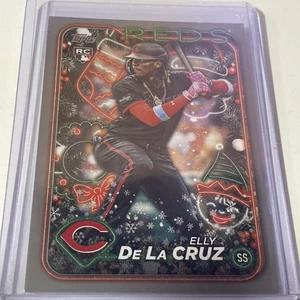 2024 Topps Holiday - Elly De La Cruz #H102 Silver Glitter (RC) - Imagen 1 de 2