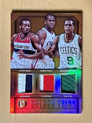 25 limited edition NBA PAUL RONDO WALL TRIO RELIC SSP - Image 1 of 4