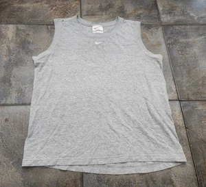 Vintage 90s Nike Boy's Large Center Swoosh Sleeveless Gray Tank Top T Shirt - Picture 1 of 7