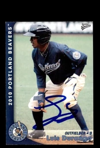 Signed Baseball Card Auto Luis Durango 2010 MultiAd Portland Beavers MILB - Picture 1 of 2