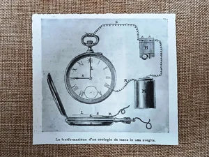Die Umwandlung einer Taschenuhr in einen Wecker, erschienen 1906 - Bild 1 von 1