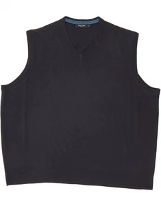 JAMES PRINGLE Mens Vest Tank Top XL Navy Blue Acrylic CO03 - Picture 1 of 3