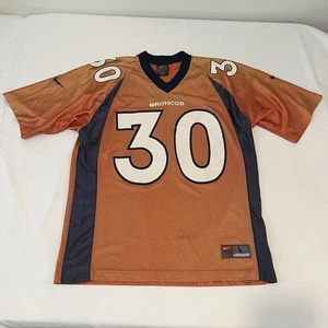 Maglia vintage Nike NFL Denver Broncos Terrell Davis #30 YOUTH LARGE anni 90 - Foto 1 di 11