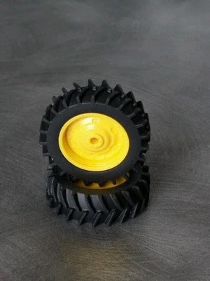 1/64 Farm Custom Scratch 20.8 R46 Neumáticos Tractor Llantas Amarillas (1 Par) Foto 1 de 4