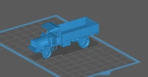Cama para camión Liberty 15 mm/1:100a resina de la Primera Guerra Mundial - Imagen 1 de 1